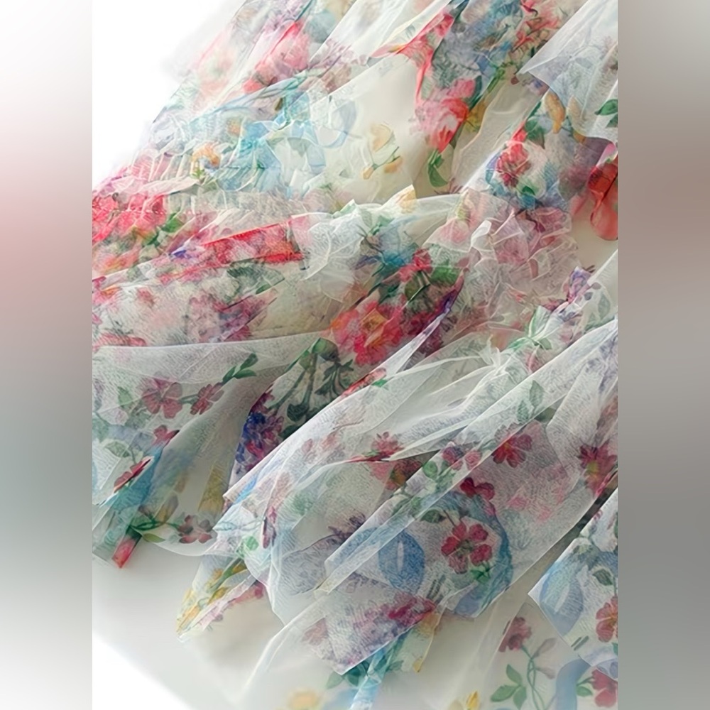 Floral Multicolor Maxi Skirt - Picture 7 of 8